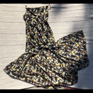 Maxi dress with thigh high slit